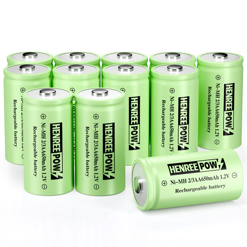 Henreepow 1.2V 600mAh aa ni-mh şarj edilebilir piller