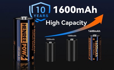 Henreepow AA 1.5V lityum şarj edilebilir pil, gerçek yüksek kapasiteli 3000MWh (2000mAh) Li-ion AA m
