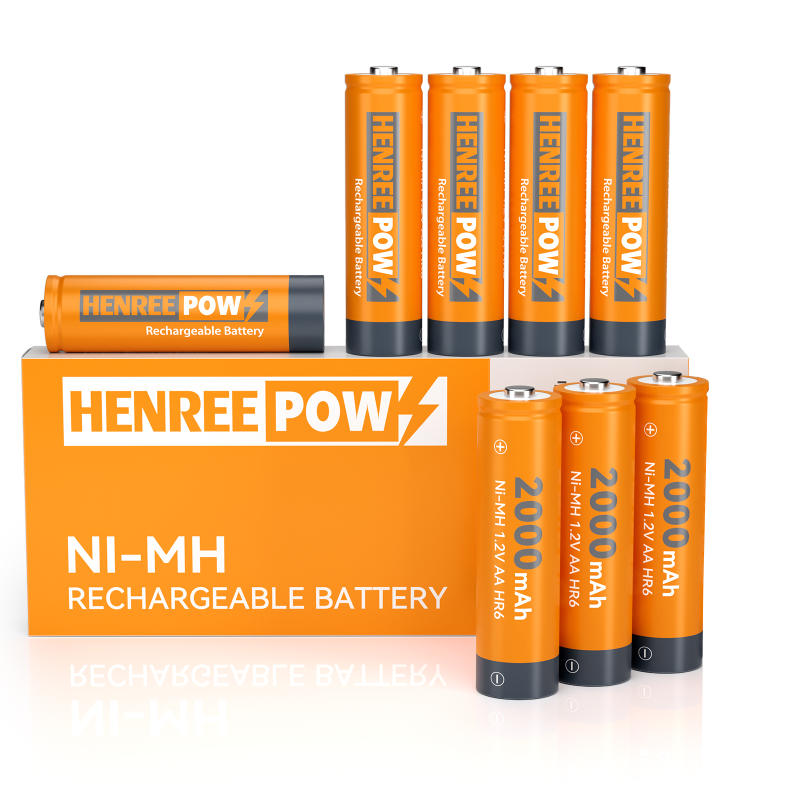 Henreepow AA 2000mAh 1.2V Yüksek Kapasiteli Ni-Mh Şarj Edilebilir Pil